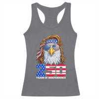 250 Years of Independece Patriotic Eagle Racerback Tank Top 1776 2026 USA Flag 4th of July Semiquincentennial - Wonder Print Shop