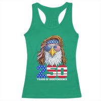 250 Years of Independece Patriotic Eagle Racerback Tank Top 1776 2026 USA Flag 4th of July Semiquincentennial - Wonder Print Shop