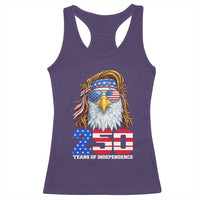 250 Years of Independece Patriotic Eagle Racerback Tank Top 1776 2026 USA Flag 4th of July Semiquincentennial - Wonder Print Shop