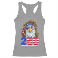 250 Years of Independece Patriotic Eagle Racerback Tank Top 1776 2026 USA Flag 4th of July Semiquincentennial - Wonder Print Shop