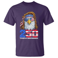 250 Years of Independece Patriotic Eagle T Shirt 1776 2026 USA Flag 4th of July Semiquincentennial - Wonder Print Shop