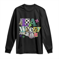 Colorful La-Weezi-ana Mardi Gras Louisiana Pride Long Sleeve Shirt Funky Carnival Vibes
