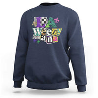Colorful La-Weezi-ana Mardi Gras Louisiana Pride Sweatshirt Funky Carnival Vibes