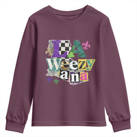 Colorful La-Weezi-ana Mardi Gras Louisiana Pride Youth Sweatshirt Funky Carnival Vibes