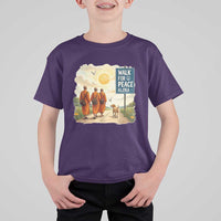 Walk For Peace Aloka the Dog and Monks T Shirt For Kid