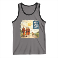 Walk For Peace Aloka the Dog and Monks Tank Top