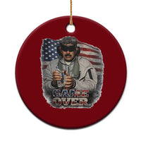 Game Over Maduro Dictator Ceramic Ornament Political Justice American Flag Politics Satire - Wonder Print Shop