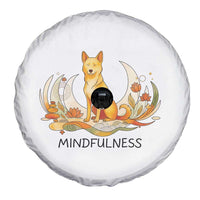 Mindful Aloka the Dog Mindfulness Spare Tire Cover Zen Lotus Spiritual Calm