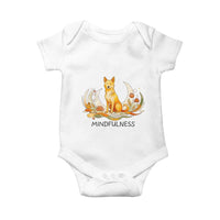 Mindful Aloka the Dog Mindfulness Baby Onesie Zen Lotus Spiritual Calm