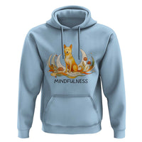 Mindful Aloka the Dog Mindfulness Hoodie Zen Lotus Spiritual Calm