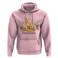 Mindful Aloka the Dog Mindfulness Hoodie Zen Lotus Spiritual Calm