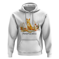 Mindful Aloka the Dog Mindfulness Hoodie Zen Lotus Spiritual Calm