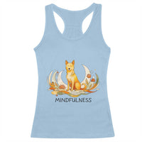 Mindful Aloka the Dog Mindfulness Racerback Tank Top Zen Lotus Spiritual Calm