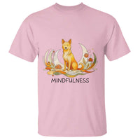 Mindful Aloka the Dog Mindfulness T Shirt Zen Lotus Spiritual Calm