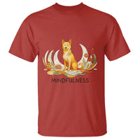 Mindful Aloka the Dog Mindfulness T Shirt Zen Lotus Spiritual Calm