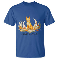 Mindful Aloka the Dog Mindfulness T Shirt Zen Lotus Spiritual Calm