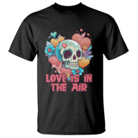 Floral Skull T Shirt Funny Love In The Air Floral Skull Anti Valentines Day - Wonder Print Shop