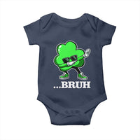 Funny Dabbing Shamrock Baby Onesie Bruh St. Patrick's Day