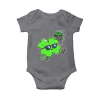 Funny Basketball Shamrock Baby Onesie Dunking Sports Player St. Patrick's Day