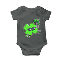 Funny Basketball Shamrock Baby Onesie Dunking Sports Player St. Patrick's Day