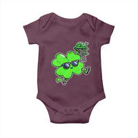 Funny Basketball Shamrock Baby Onesie Dunking Sports Player St. Patrick's Day