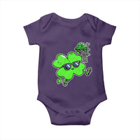 Funny Basketball Shamrock Baby Onesie Dunking Sports Player St. Patrick's Day