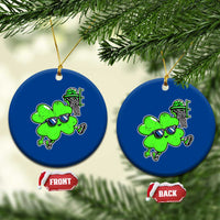 Funny Basketball Shamrock Ceramic Ornament Dunking Sports Player St. Patrick's Day - Wonder Print Shop