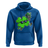 Funny Basketball Shamrock Hoodie Dunking Sports Player St. Patrick's Day