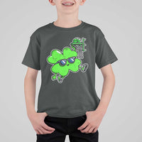 Funny Basketball Shamrock T Shirt For Kid Dunking Sports Player St. Patrick's Day