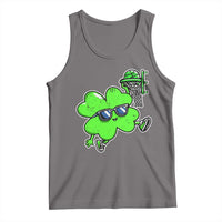 Funny Basketball Shamrock Tank Top Dunking Sports Player St. Patrick's Day