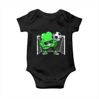 Funny Soccer Shamrock Baby Onesie Dabbing Player St. Patrick's Day