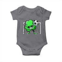 Funny Soccer Shamrock Baby Onesie Dabbing Player St. Patrick's Day