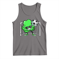 Funny Soccer Shamrock Tank Top Dabbing Player St. Patrick's Day