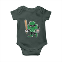 Lucky Baseball Shamrock Baby Onesie St Patrick's Day T-Ball Sport Lover Gift