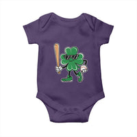 Lucky Baseball Shamrock Baby Onesie St Patrick's Day T-Ball Sport Lover Gift