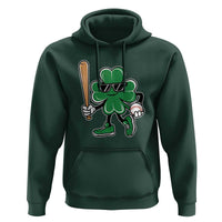 Lucky Baseball Shamrock Hoodie St Patrick's Day T-Ball Sport Lover Gift