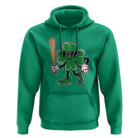 Lucky Baseball Shamrock Hoodie St Patrick's Day T-Ball Sport Lover Gift