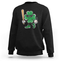 Lucky Baseball Shamrock Sweatshirt St Patrick's Day T-Ball Sport Lover Gift
