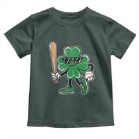 Lucky Baseball Shamrock Toddler T Shirt St Patrick's Day T-Ball Sport Lover Gift