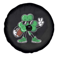 St Patrick's Day Lucky Shamrock Football Spare Tire Cover Sport Lover Gift
