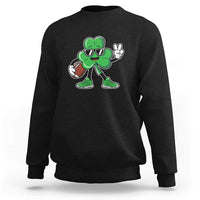 St Patrick's Day Lucky Shamrock Football Sweatshirt Sport Lover Gift