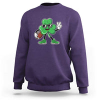 St Patrick's Day Lucky Shamrock Football Sweatshirt Sport Lover Gift
