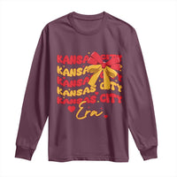 Groovy In My Kansas City Era Long Sleeve Shirt Retro Coquette Bow