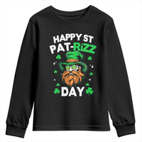 Happy St Pat Rizz Day Youth Sweatshirt Funny St. Patrick's Day Leprechaun