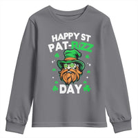 Happy St Pat Rizz Day Youth Sweatshirt Funny St. Patrick's Day Leprechaun