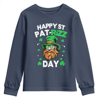 Happy St Pat Rizz Day Youth Sweatshirt Funny St. Patrick's Day Leprechaun