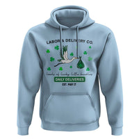 St Patrick's Day Lucky L&D Nurse Hoodie Labor And Delivery Shamrock