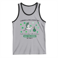 St Patrick's Day Lucky L&D Nurse Tank Top Labor And Delivery Shamrock