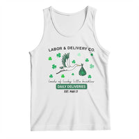 St Patrick's Day Lucky L&D Nurse Tank Top Labor And Delivery Shamrock