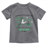 St Patrick's Day Lucky L&D Nurse Toddler T Shirt Labor And Delivery Shamrock